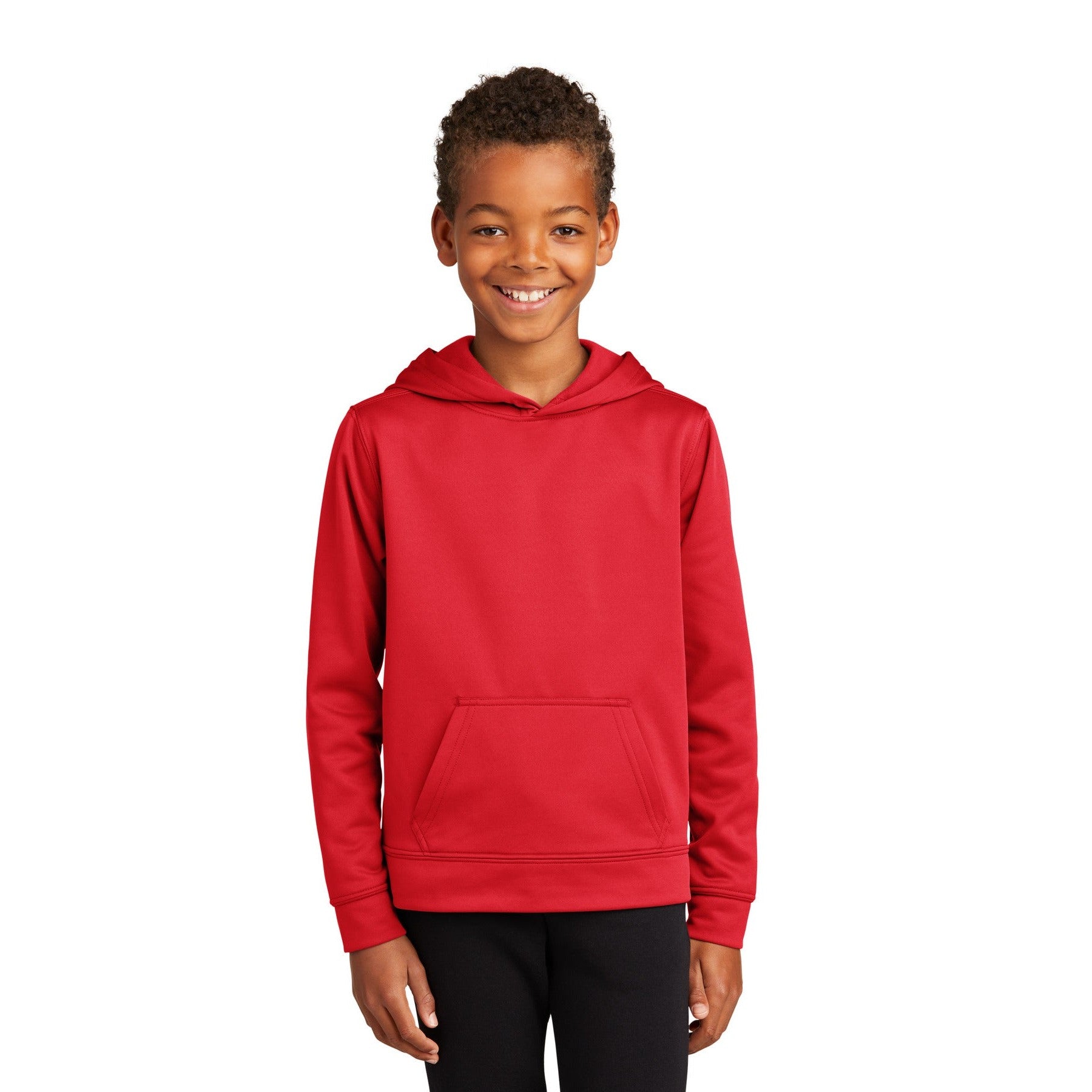 Port & Company-Port & Company®Youth Performance Fleece Pullover Hooded Sweatshirt. PC590YH-MedTech-4